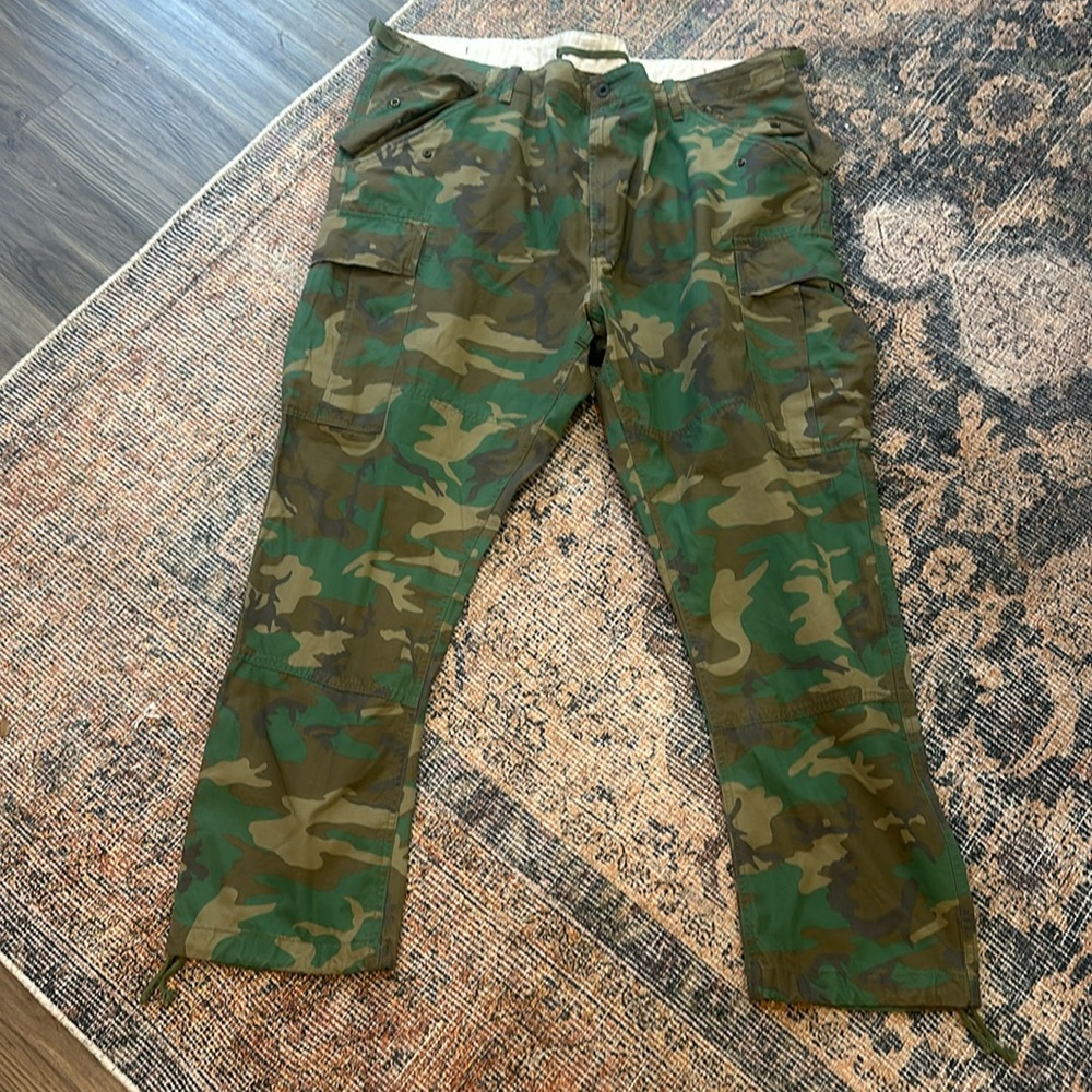 Polo by Ralph Lauren Green and Tan Cargo Pants